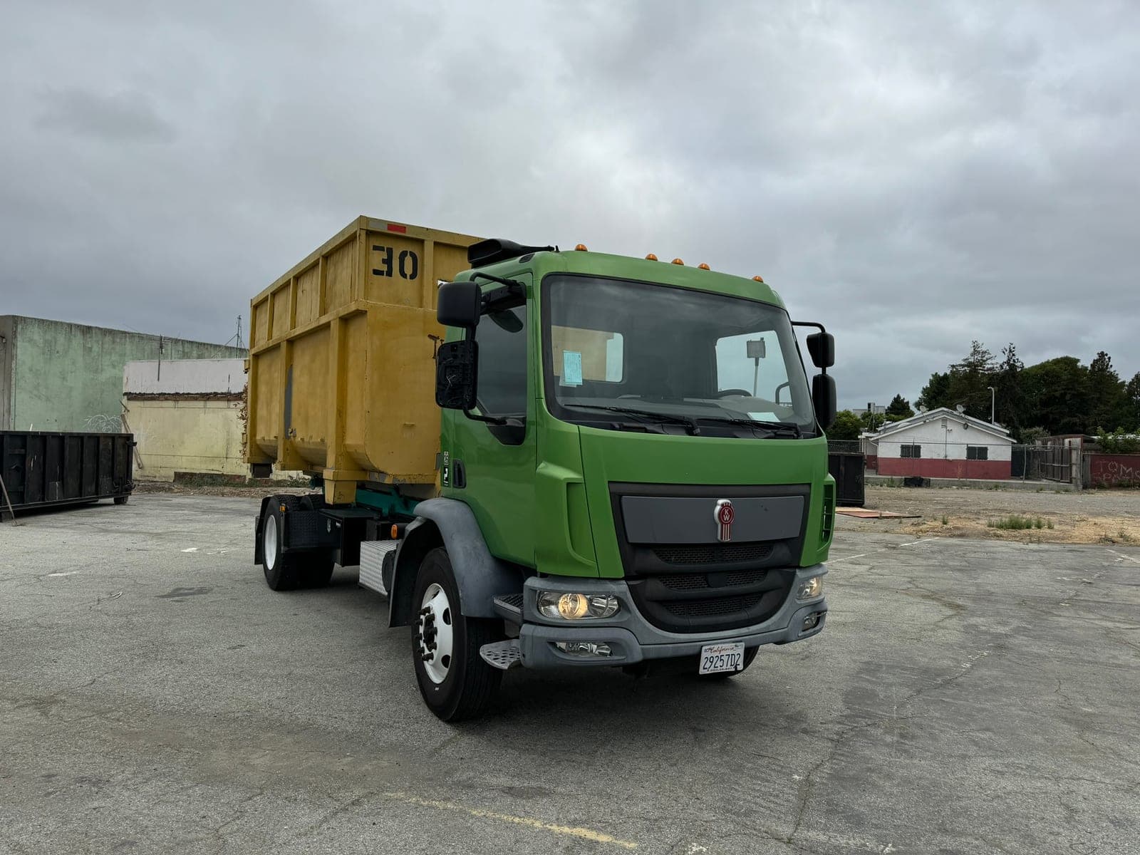 Big Junk USA roll-off truck at the Hayward yard