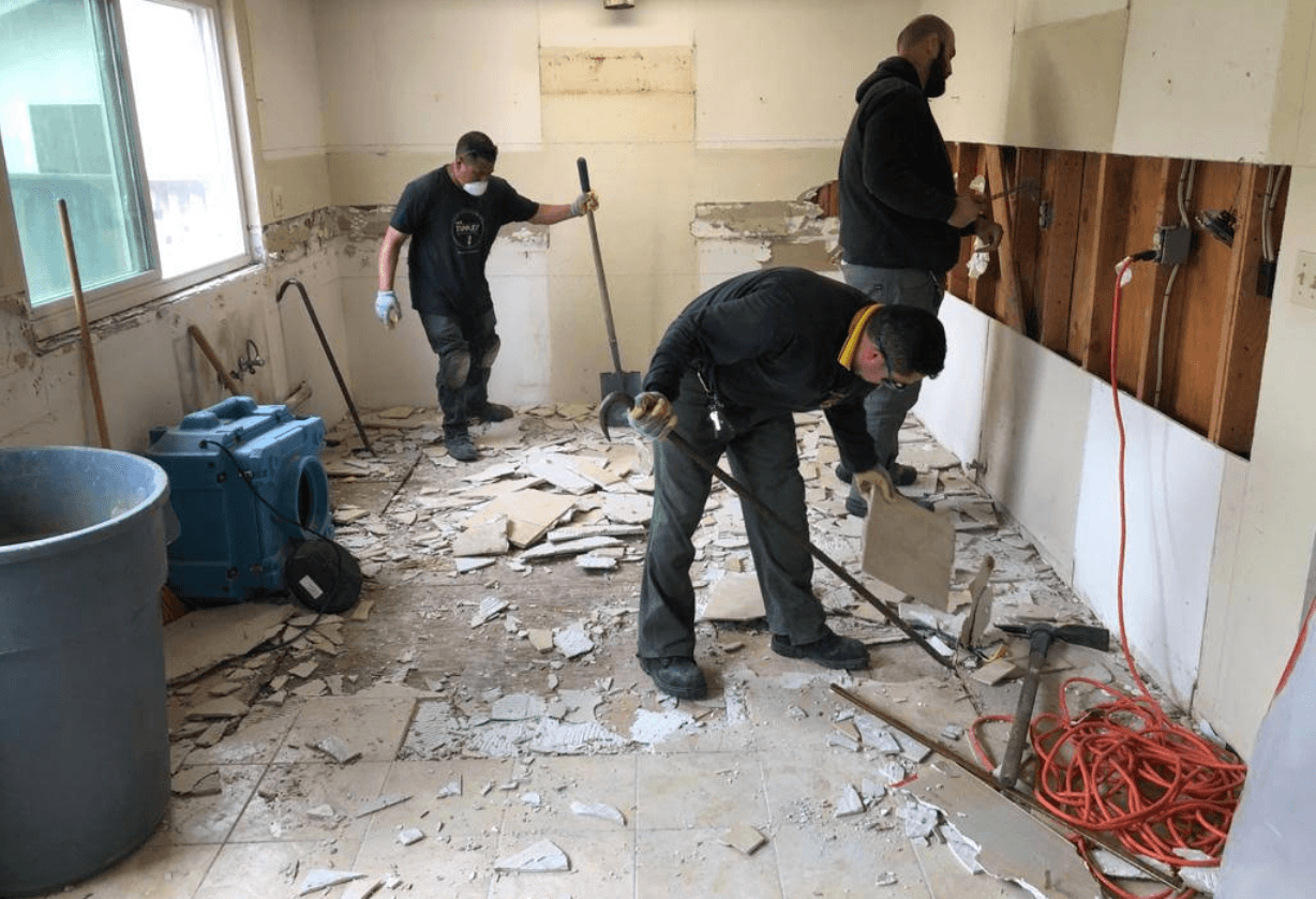 Big Junk USA crew on a demolition job